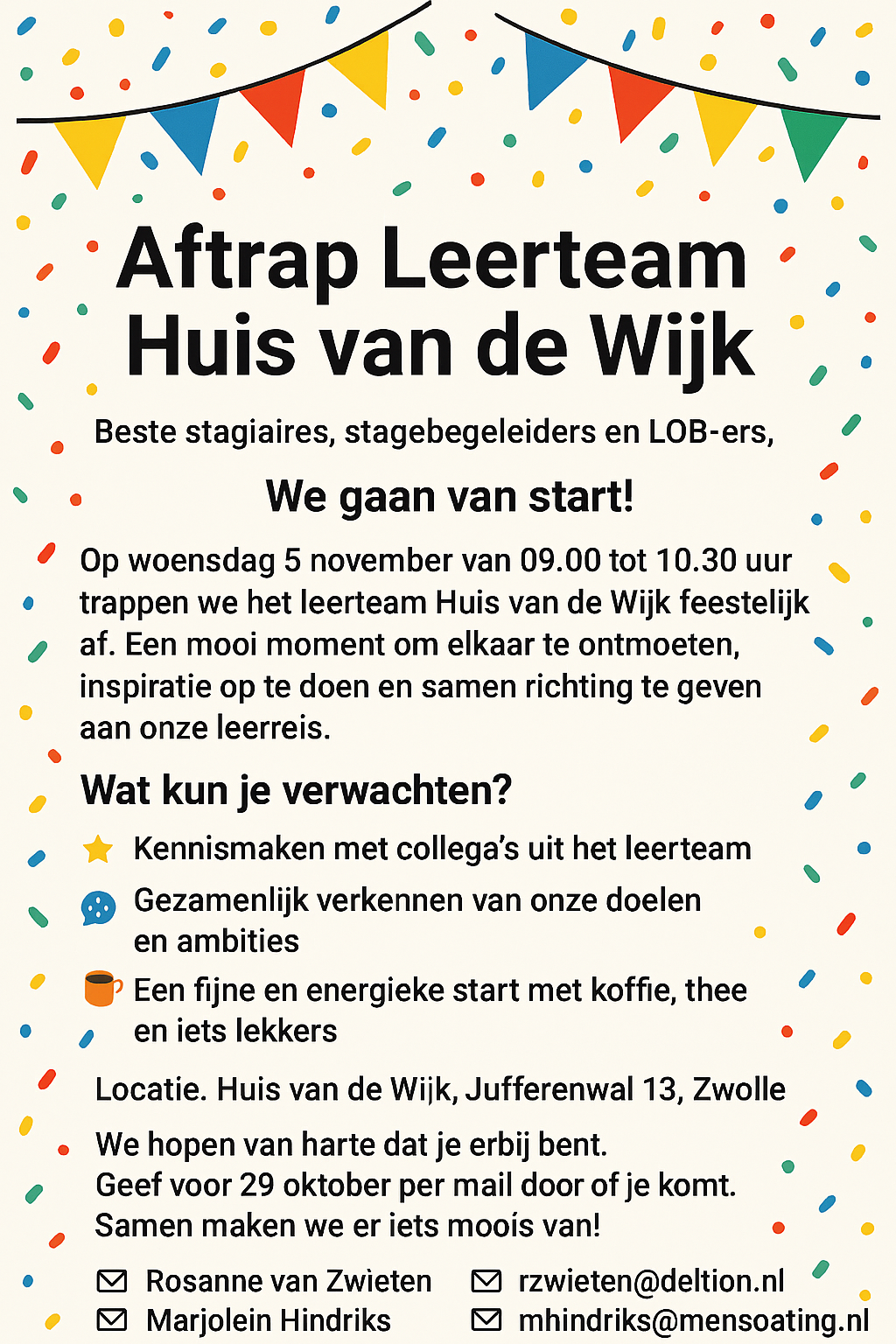 Uitnodiging Huis Van De Wijk